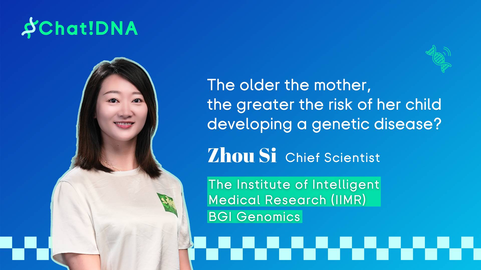 Guided by Kindness: Zhou Si's Journey in Maternal-Child Health Research | Chat!DNA