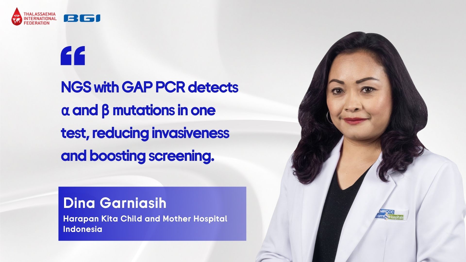 NGS with GAP PCR  can detect α and β mutations in one test | TIF Webinar