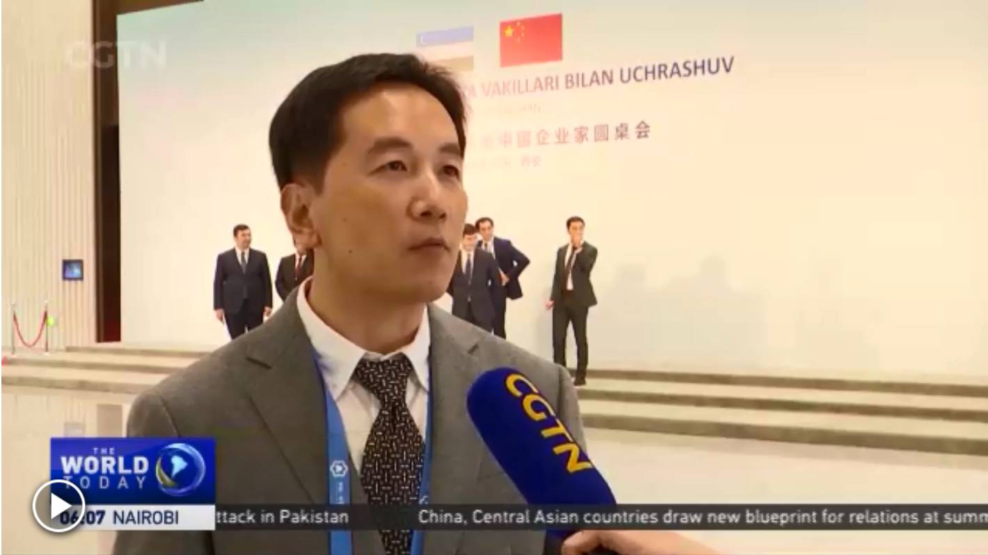CGTN：中国－中亚峰会｜华大基因CEO赵立见表示将在乌兹别克斯坦深化精准医学合作